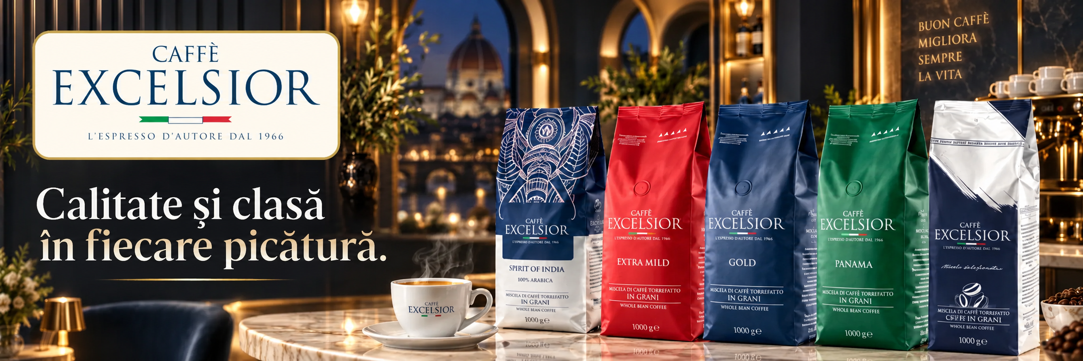 Cafea Caffè Excelsior, calitate și rafinament în fiecare ceașcă