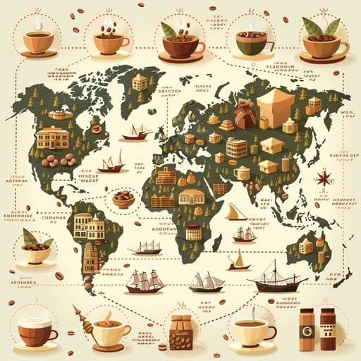 global-coffee-map-stockcake