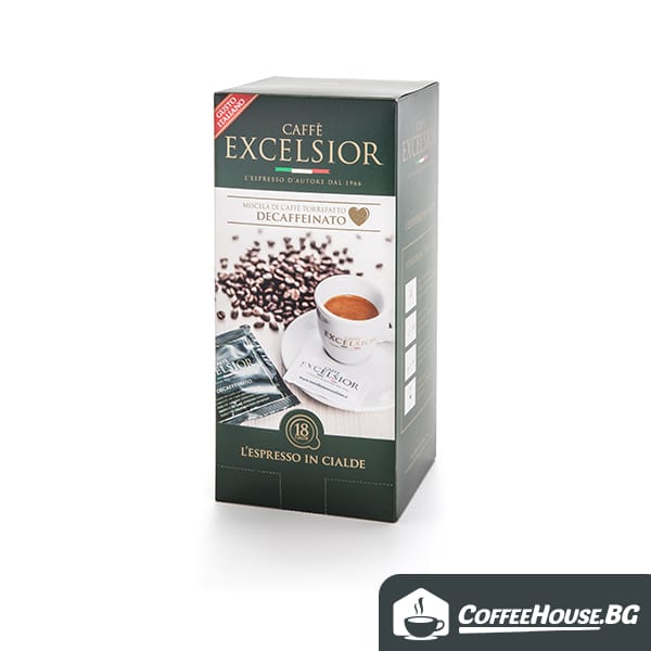 excelsior-pods-decaf18 Monodoze Excelsior Decaf E.S.E., 18 buc.