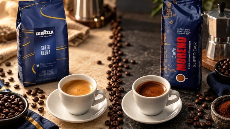 Lavazza Super Crema și Caffè Moreno Super Bar, într-o degustare comparativă de espresso